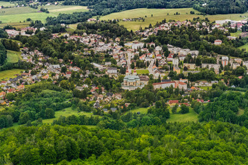 Hejnice, eine Kleinstadt im Isergebirge in Tschechien