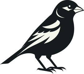 House Sparrow silhouette vector icon 