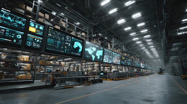 Smart logistics network automated warehouse and supply chain connectivity