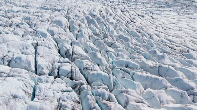 The breathtaking and majestic beauty of a glacier landscape complete with towering volcanic peaks.Iceland
