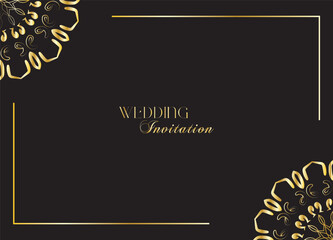 The Gold Mandala Wedding Iinvitation Card