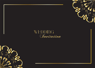 The Gold Mandala Wedding Iinvitation Card
