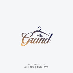  Fashion Logo with Stylish Hanger Design, Premium Vector Icon for Fashion Retail, Fashion Designers logo