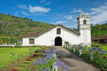 Naklejka premium Colonial Church of Orosi in Costa Rica