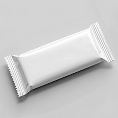 Blank White Snack Bar Wrapper Mockup