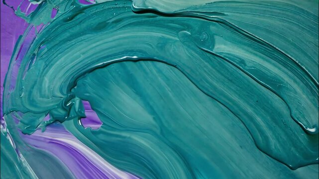 Abstract expressionism background with colorful paints texture. AI Generative