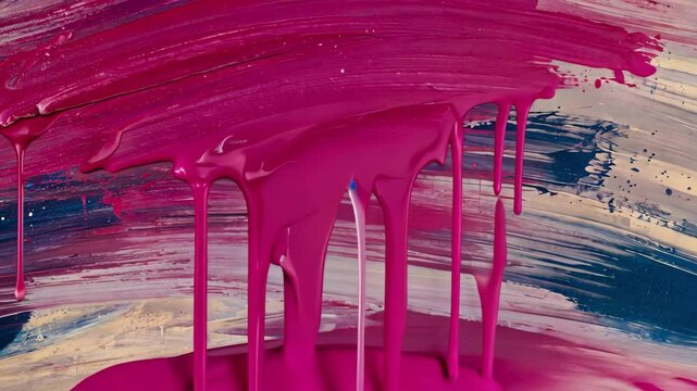 Abstract expressionism background with colorful paints texture. AI Generative