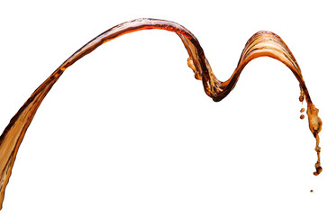 Cola splash isolated 