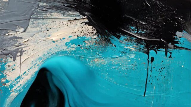 Abstract expressionism background with colorful paints texture. AI Generative