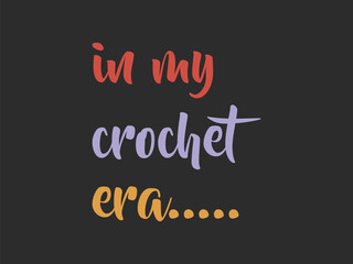 Crochet era retro tee design celebrate your hook life in style 