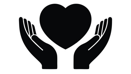 Obraz premium Protecting and Cherishing the Heart A Symbol of Love and Care