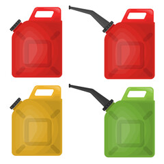 Tanks cans fuel gasoil concept digital illustration vector container icon