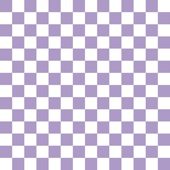 Lavender and white checkerboard seamless pattern