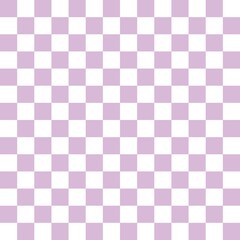 Fototapeta premium Lilac and white checkerboard seamless patternc