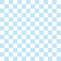 Light blue and white checkerboard seamless pattern