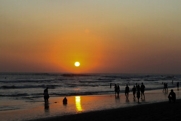 Fototapeta premium sunset on the beach | bali, indonesia | 2023