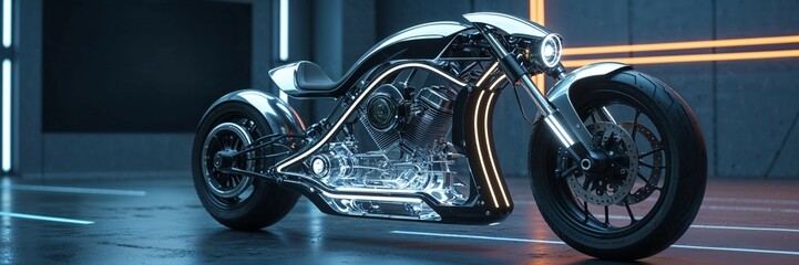 A1 Zuk&uuml;nftige Motorrad Futuristisch 