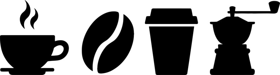 Coffee Cup Bean To Go Hot Beverages Set