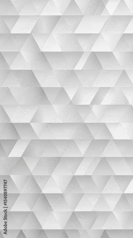 Poster low poly white triangular surface forming textured geometric pattern with angular relief, representi