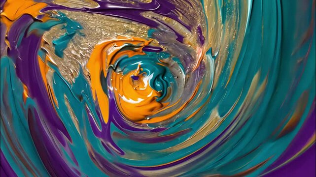 AI Generative Abstract expressionism background with colorful paints texture