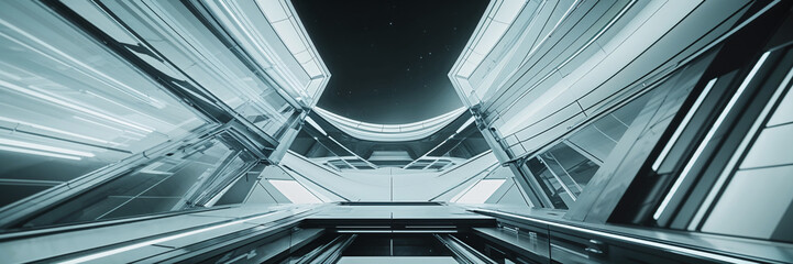 Fototapeta premium A1 Zukünftige Vision von Innen Austatung die noch kommen werden 