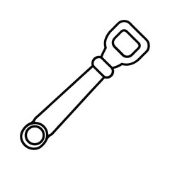 High resolution vector graphic of a bottle opener design available in multiple colors ideal for branding and packaging