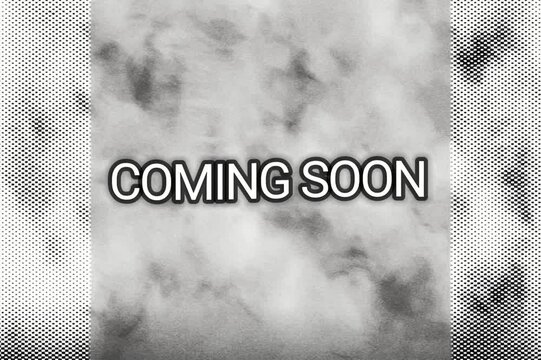 coming soon text effect motion video