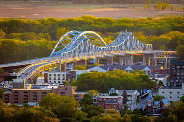 La Crosse Cass St Bridge at Sunset