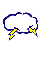 tonnerre elcair nuage