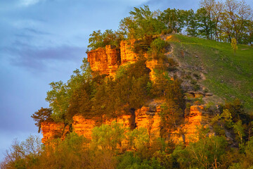 Scenic Sunset View from Miller Bluff in La Crosse