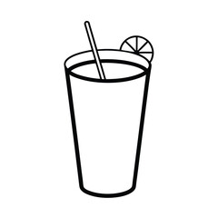 Refreshing lemonade cup graphic summer drink banner advertisement design
