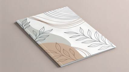 Minimalist zine cover featuring soft, hand-drawn organic lines and a neutral beige-toned color palette. Clean layout with natural flow and artistic balance. Ideal for editorial, branding, lifestyle, o