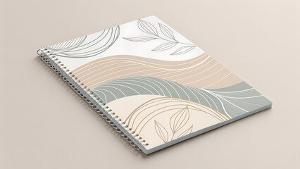 Minimalist zine cover featuring soft, hand-drawn organic lines and a neutral beige-toned color palette. Clean layout with natural flow and artistic balance. Ideal for editorial, branding, lifestyle, o