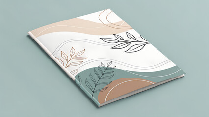 Minimalist zine cover featuring soft, hand-drawn organic lines and a neutral beige-toned color palette. Clean layout with natural flow and artistic balance. Ideal for editorial, branding, lifestyle, o