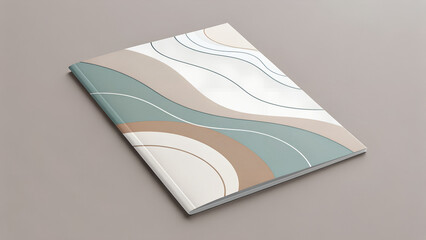 Minimalist zine cover featuring soft, hand-drawn organic lines and a neutral beige-toned color palette. Clean layout with natural flow and artistic balance. Ideal for editorial, branding, lifestyle, o