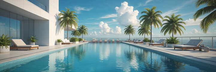 Schwimmbad mit VIP Aussicht 