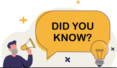 did you know, Fun Facts & Information illustration