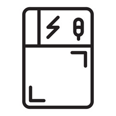 Fridge Magnet Vector Line Icon Design