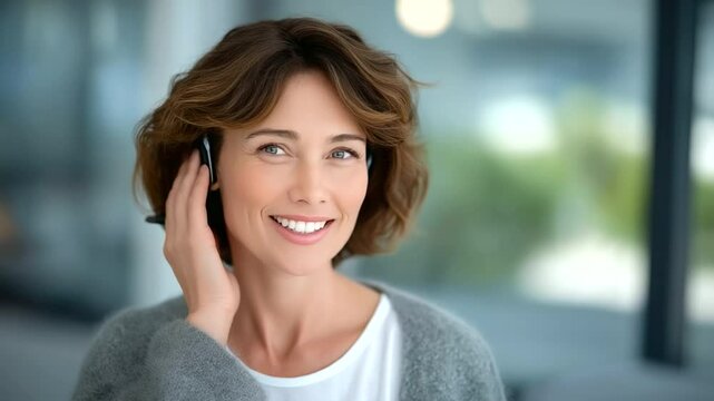 Hearing Test Conducted by Doctor with Audiogram and Headset