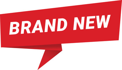 brand new banner. brand new speech bubble, label, sticker, sign template.
