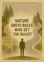 Sufi-Inspired Poster Declaring That Natural Laws Demand a Lawgiver—The Universe’s Rules Require a Divine Ruler