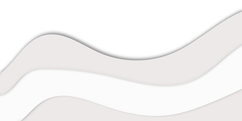 "Minimal abstract background with smooth wavy layers in soft gray and white tones. Elegant modern design ideal for presentations, websites, banners, and branding projects. Vector-style illustration"