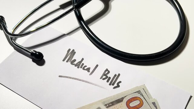 Insurance Copay and Medical Billing Crisis Concept Clip