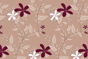 Elegant summer florals with golden highlights for high-end stationery and packaging.