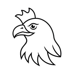 Majestic eagle head with regal crown high resolution graphic for banners and advertisements