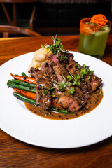 Steak and potatoes