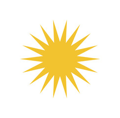 Bold geometric star icon. Abstract shape symbol. This modern element reflects y2k brutalism, showcasing a striking figure. Perfect for contemporary projects, digital graphics, or as a stylish