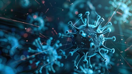Obraz premium Virus microorganism image