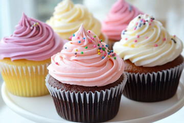 Delicious cupcakes generative AI