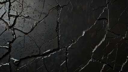 Macro Flat Lay of Industrial Rubber Under Stress, Textured Background with Deep Surface Creases